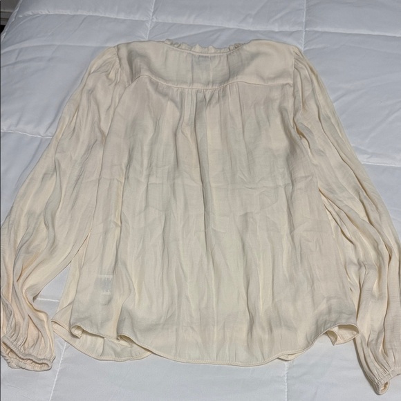 RACHEL Rachel Roy Ivory Long Sleeve Blouse - Picture 6 of 7